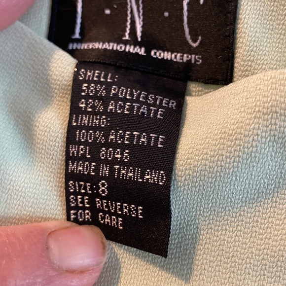 Inc lime green size 8 mini skirt - Picture 2 of 7